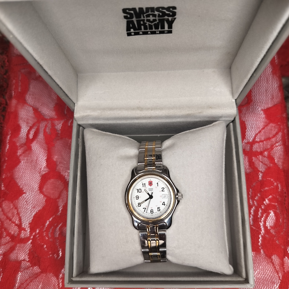 Victorinox By Swiss Army Two-tone Watch W/ Box